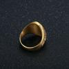 Vintage Cross Jesus Gold Color Stainless Steel Religious Jesus Christ Ring for Men Women Fashion Punk Biker Jewelry Gift