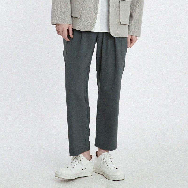 CUSTOMUS Pocket One-Pleat E-Banding Semi-Baggy Pants Cxs24Fwpt811 Gry
