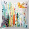 Oil Painting Floral Printing Pillowcase Home Decoration Car Sofa Decoration Pillowcase Ornament