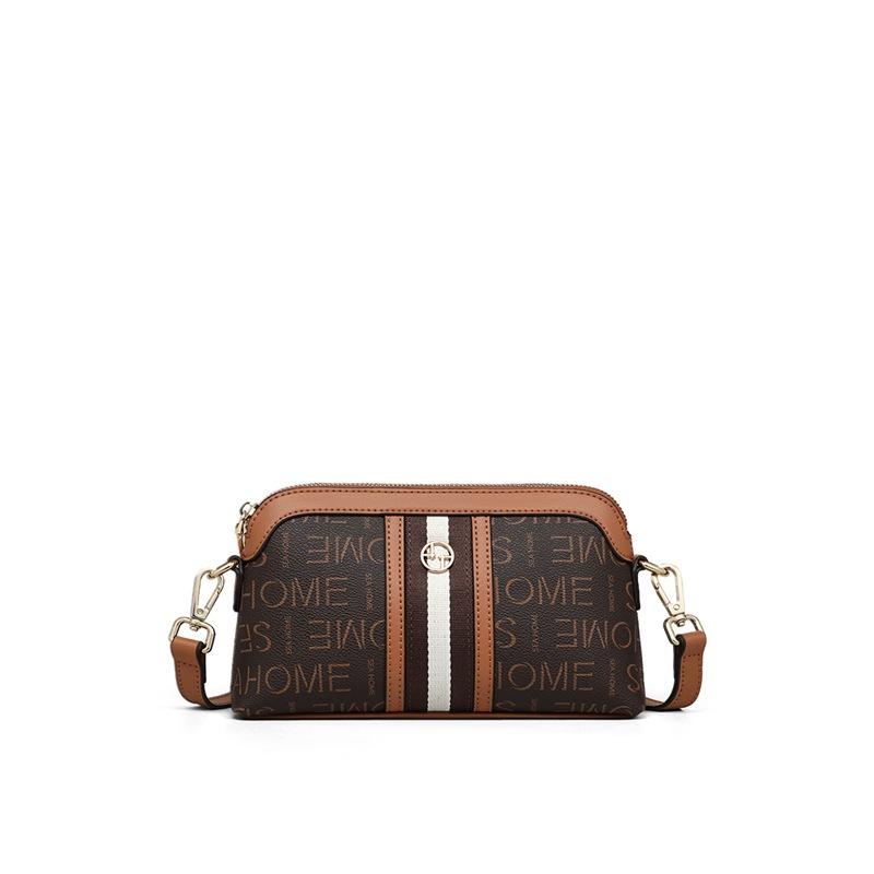 2025 Fall/Winter New Women's Bag Crossbody Bag Single Shoulder Fashion Small Bag Shell Bag Vintage Pattern Mom Bag Women's Bags