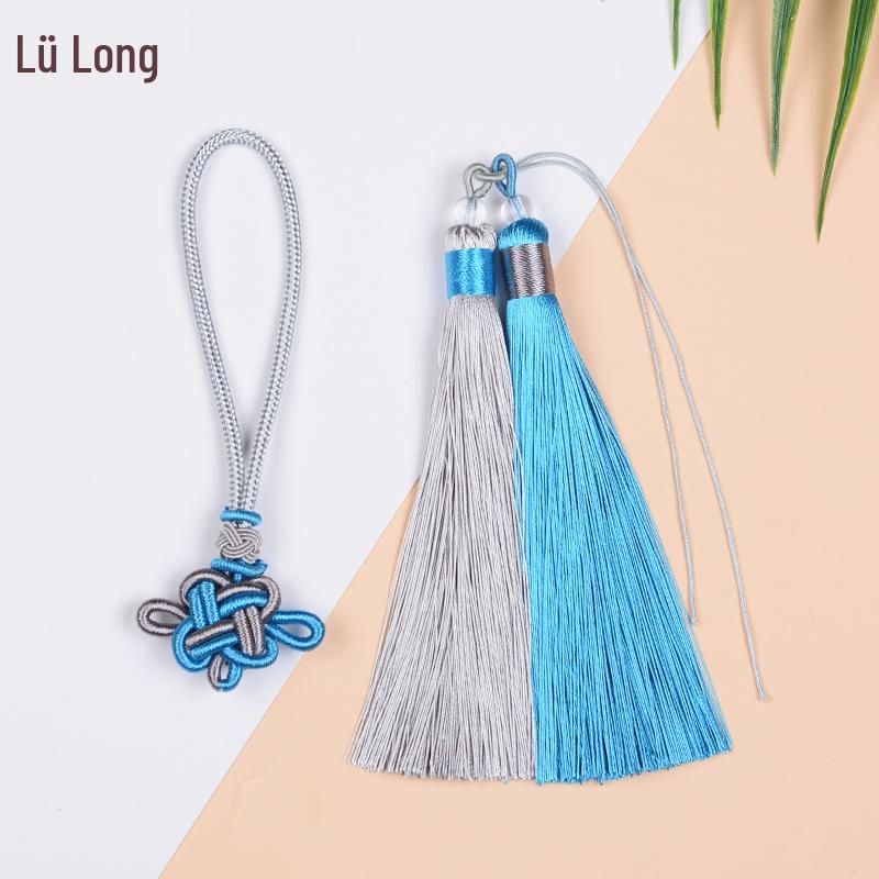 Handwoven Red Chinese Knot Tassel DIY Kit - Small Pendant