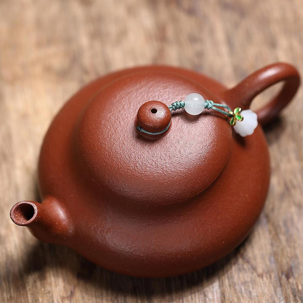 Jun De Yixing Zisha Clay Hand-Carved Push Ball Teapot Tea Set
