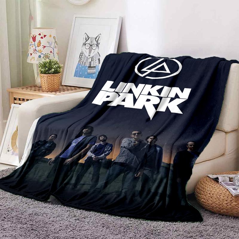 HOT L-Linkin Park Rock Band Classic Soft Plush Blanket,Flannel Throw Blanket for Living Room Bedroom Picnic Bed Sofa Cover