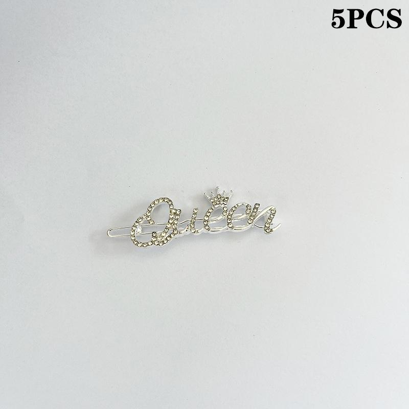 5Pcs Cross  Hairpins  X Hair Clips Barrettes Simple Side Clip Bridal Headwear Girl  Hair Accessories