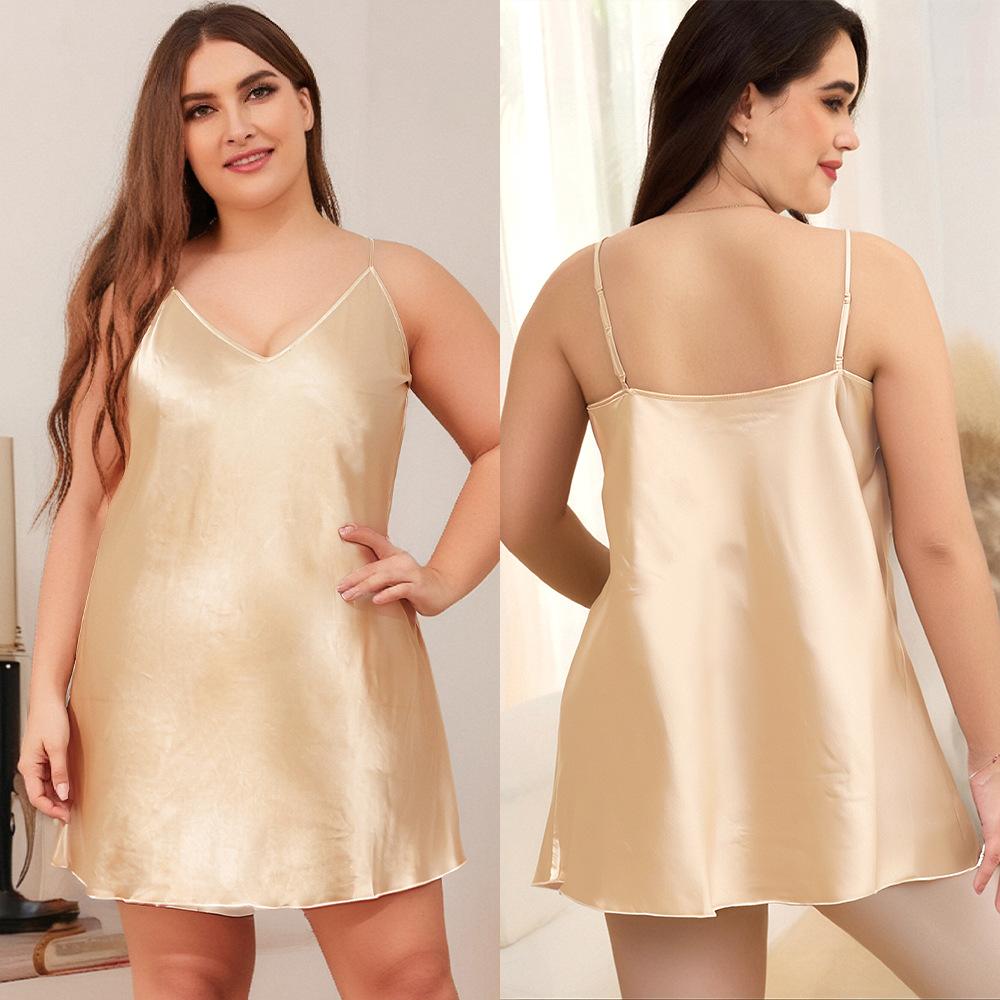 Plus Size Women's New Backless Sexy Pajamas