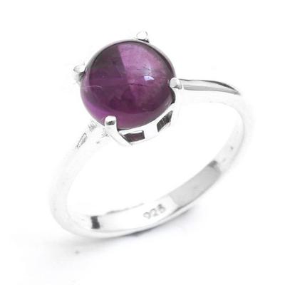 Ametist Yüzük, El Yapımı Takılar, 925 Ayar Gümüş, Gümüş Yüzük, Değerli Taş Takılar