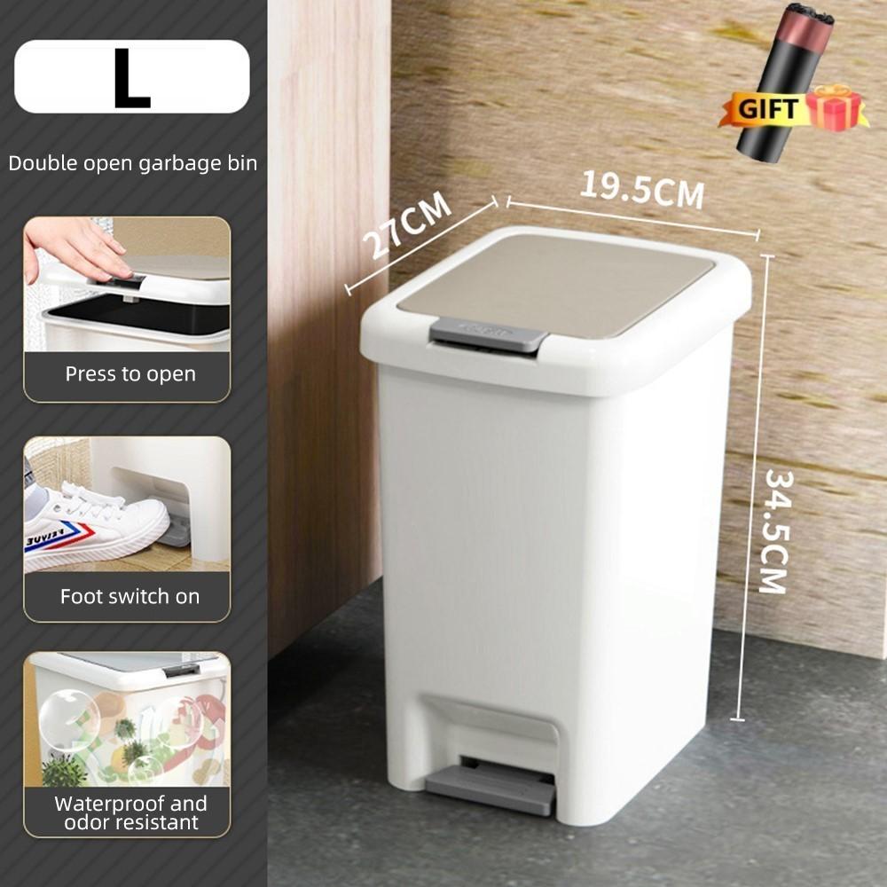 

Новое мусорное ведро с педалью, мусорная корзина с крышкой, мусорное ведро пресс-типа, мусорное ведро для пищевых отходов, кухонные принадлежности