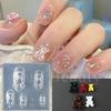 Nail Art Silicone Mold, Bow Bear Rose Three-Dimensional Nail Art Tool Jewelry Mold