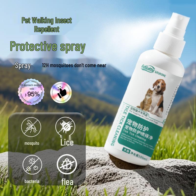 

Ectoparasite Treatment Spray: Flea Stop - Removes Fleas, Kills Ticks & Mites, Cat & Dog Insect Repellent for Home.
