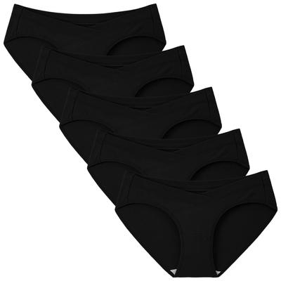 Maternity Low Pants for Prenatal Set of 5 5 [INNERSY] Shorts, Rise, Cotton, Pregnancy, Prenatal, Postnatal, Underwear, Non-tight Inner, Non-stuffy,