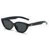 Retro Triangular Cat Eye Small Face Sunglasses Female Ins Black Small Frame Sunglasses Shape Photo Protection UV Protection
