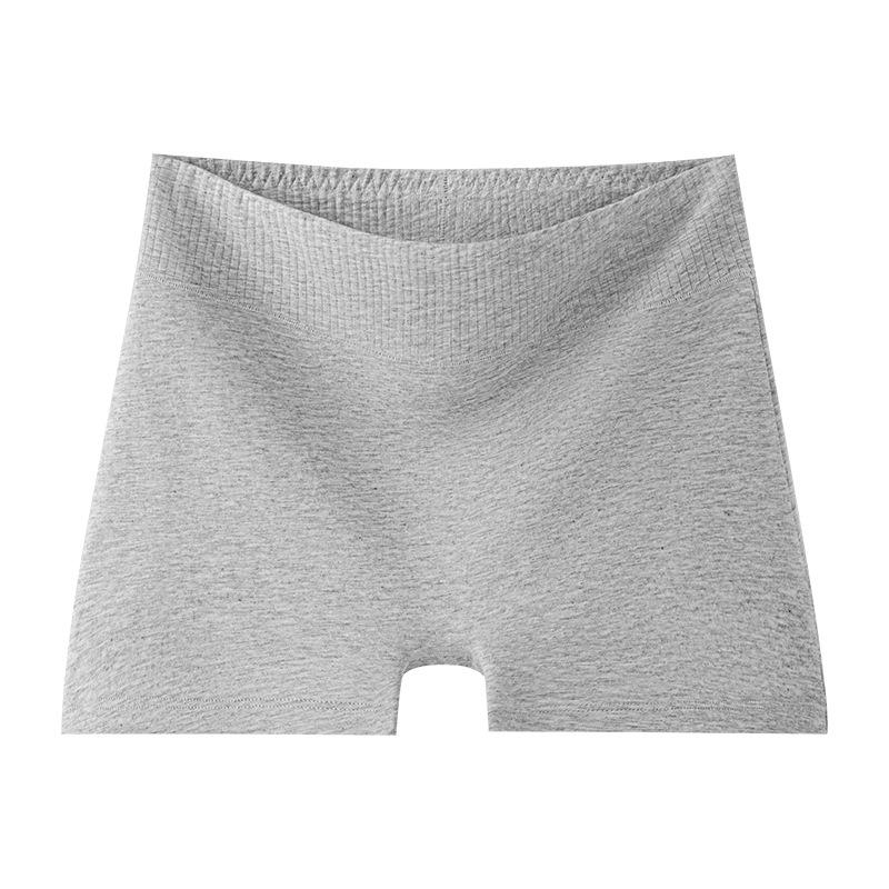 Women Spring and Autumn Pure Cotton Antibacterial Crotch Anti Tardiness High Waist Abdominal Lift Hip Non Mark Safety Flat Angle Briefs