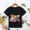 Teddy Bear Taking Your Photo T Shirt Cartoon Graphic Print T Shirt Fashion Casual Crew Neck Plus Size Short Sleeve T-Shirts Women’s
