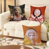 Singer A-Aurora Cushion Cover Soft Plush Double-Sided Printed Sofa Pillow Cushion Cover | Cozy All-Season Durable Decor Gift
