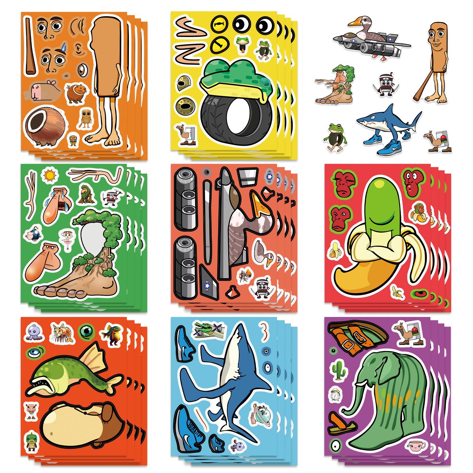 

8 Sheets Tung Sahur Italian Brainrot Stickers Kit for Laptop Water Bottle Helmet Phone Skateboard DO-IT-YOURSELF Notebook Decals Amusing