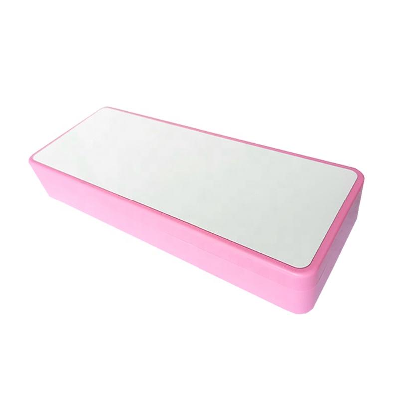Back to School Hot DIY Personalized Design Plastic Pen Case Sublimation Blank Pencil Box розовый