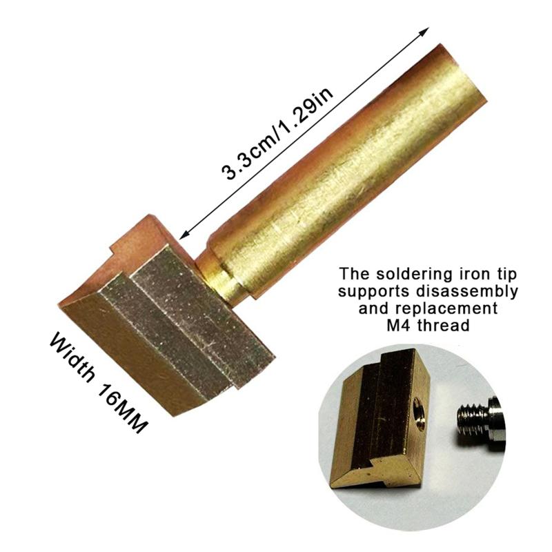 1Pcs Spade-shaped Aoldering Iron Tip 10.5-40mm Width, Suitable For 936-937-8898-8586-888D Series Soldering Iron Welding Tools