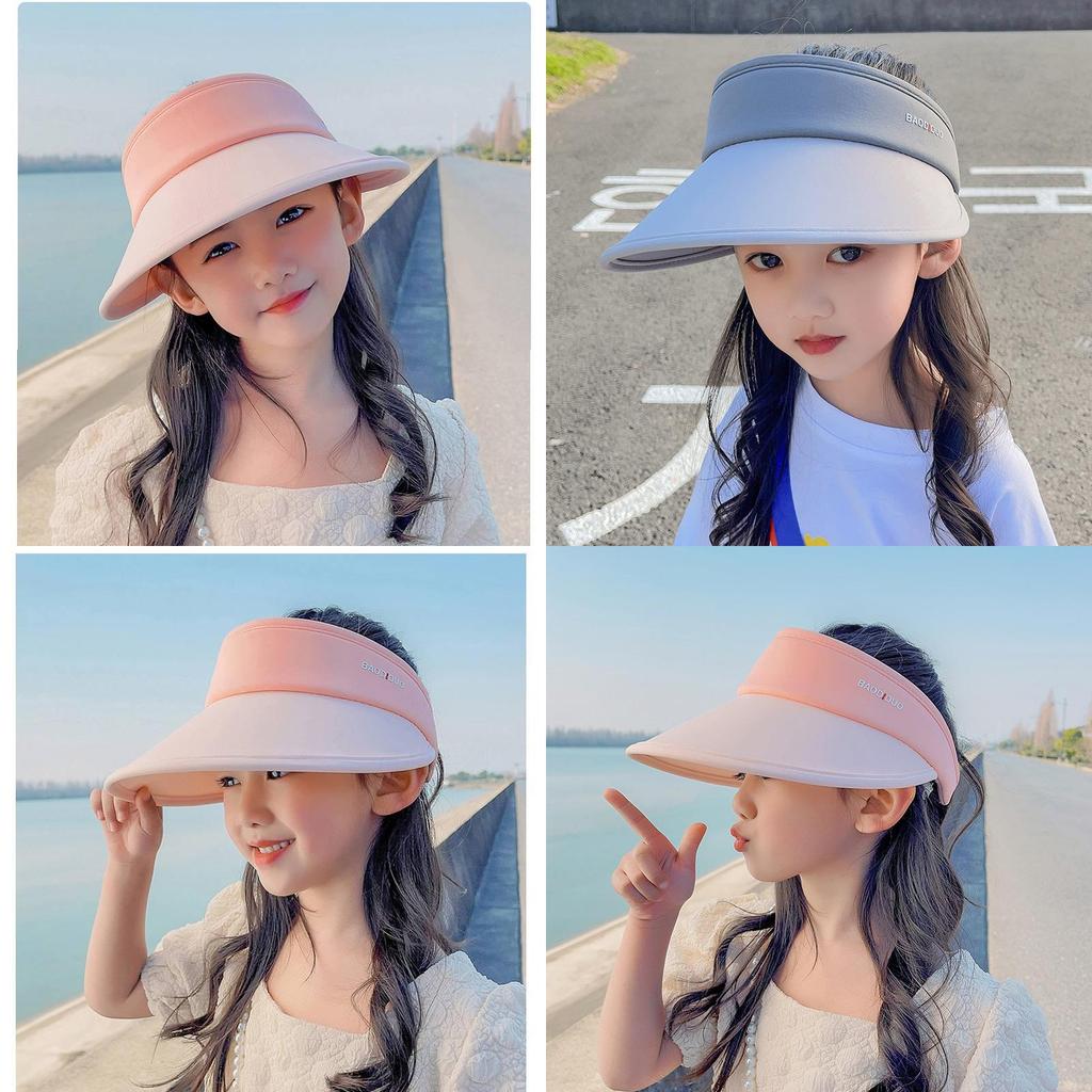 Childrens Summer Sun Hat With Big Brim And Lightweight Ice Silk Fabric For Outdoor Activities