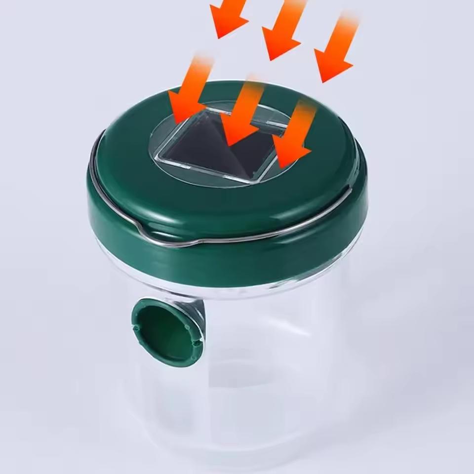 Solar Powered Led Insect Killer Mosquito Zapper Outdoor Hanging Trap Safe Non-Toxic Reusable Lamp Light Trap Pest Control Light
