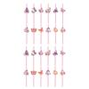 Pack Of 24 Butterfly Theme Disposable Paper Straws Biodegradable Drinking Straws for Parties and Event Drink Accessories