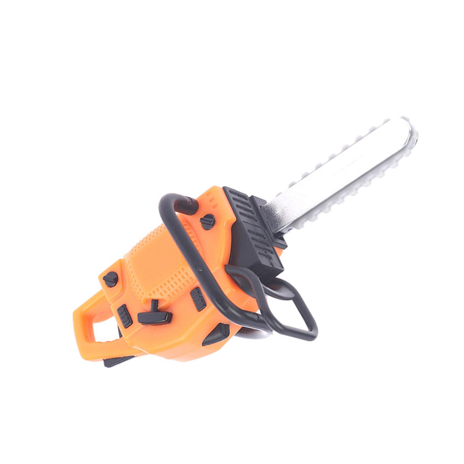 

Маленькая газонокосилка для кукольного сада, демонстрационная миниатюрная бензопила, мебель для кукольного домика 1/12, украшения для кукольного домика 4