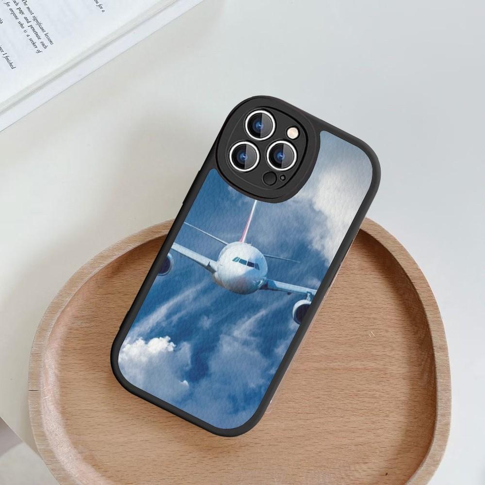 Aircraft Airplane Phone Case Hard Leather For iPhone 14 13 12 Mini 11 14 Pro Max Xs X Xr 7 8 Plus Fundas
