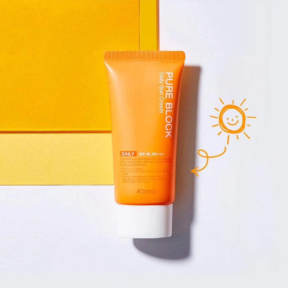 

Натуральный ежедневный солнцезащитный крем Pure Block SPF45/PA+++ 50 мл