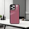 B-Burgundy White Stripe    Phone Case For iPhone17,16,15,14,13,12,11 Plus,Pro Max Magnetic For Magsafe Wireless Charging