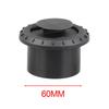 Car Heater Ducting Warm Air Vent Outlet Black Rotatable for RV Auto 60mm