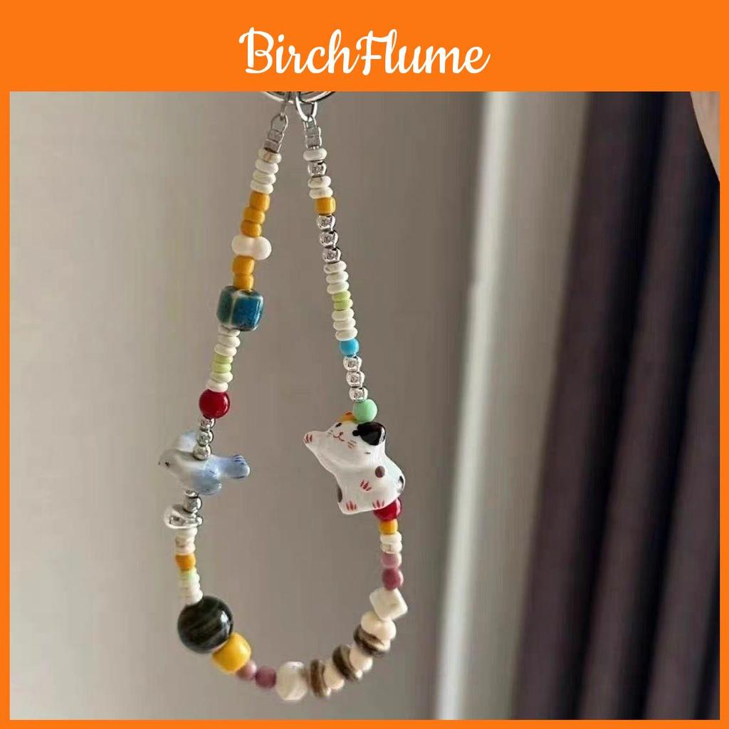 Pvc Beaded Phone Strap With Colorful Cartoon Design For Kids And Teens
