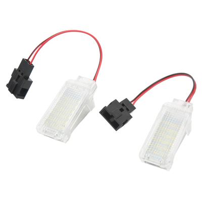 זוג אור LED לתא רגליים 12V תאורת פנים לרכב 4B0947415A עבור A1 A3 A4 A5 A6 A7 A8 Q3 Q5 Q7 TT