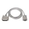 NANO CABLE Null Modem Nanocable Serial Cable 10.14.0802/ Db9 Female - Db25 Male/ 1.8m/ Beige