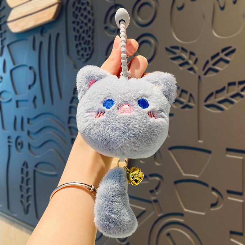 Adorable Cartoon Cat Plush Keychain Cute Cat Doll For Students And Couples