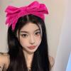 Corduroy Bowtie Hair Hoop Large Wash Face Hairband Gifts Bowtie Headband  Adult