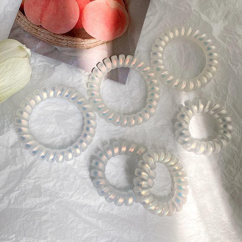 

Frosted Mermaid Color Phone Coil Hair Tie - Korean Style Sweet Hair Accessory