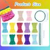 600/1000 Pcs Refill Loops Potholder DIY Braided Rope Multi Colored Weaving Machine Loops Weaving Craft Bands Crafts Accessories