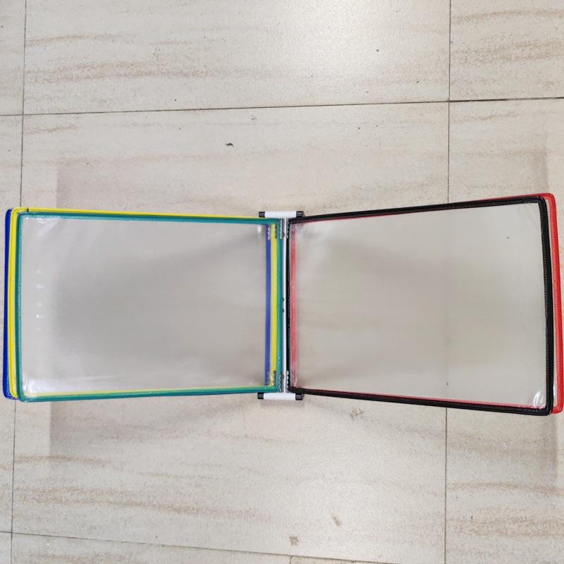 A4 Wandmontierter Klapp-Aktenordner, 5-seitiger SOP-Displayständer