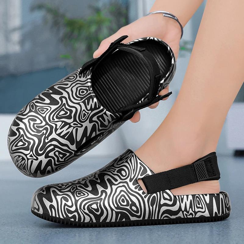 Fashion Men Clogs Sandals camouflage Brand Casual Shoes EVA Lightweight Sandles Man Colorful Shoes for Summer Beach Zapatillas Hombre
