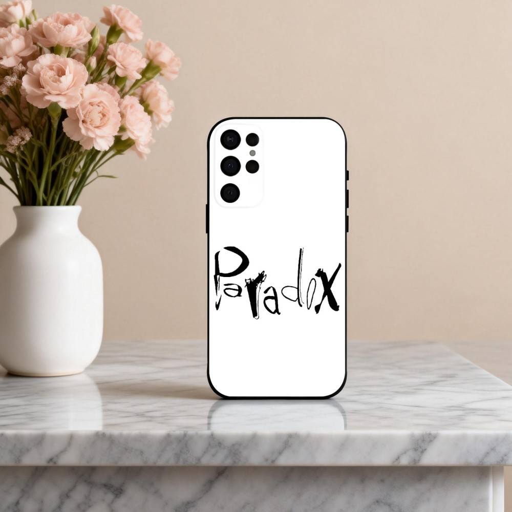 Punk T-The P-Paradox Band Phone Case For Samsung S25,24,23,22,30,21,10,9,Ultra,Plus,Lite,FE,4,5 G Soft Black Case