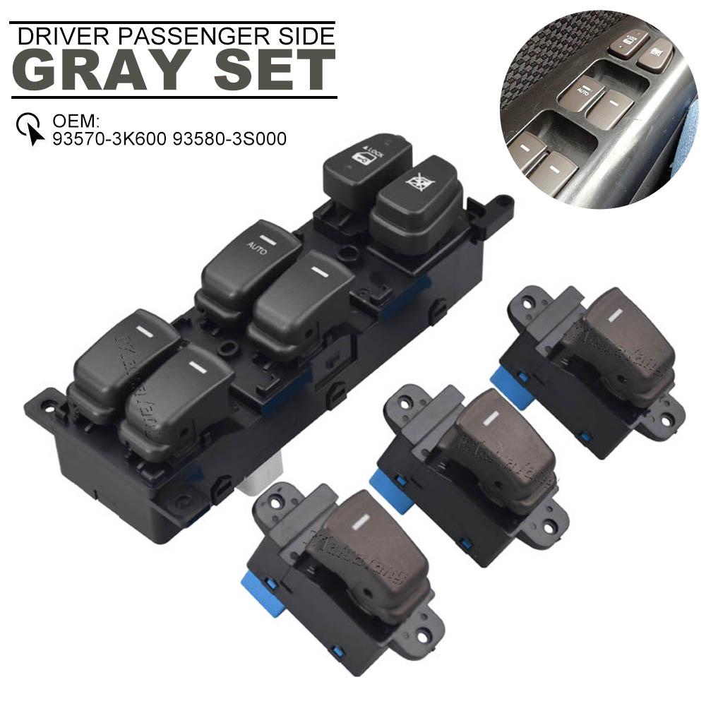 Genuine Window Main Switch Button LHD & Passenger Switch For 2008-2010 Hyundai NF Sonata 93580-3K500