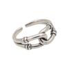 Ins Korean Unique Inspired S925 Silver Geometric Ring For Women With Charm Minimalist