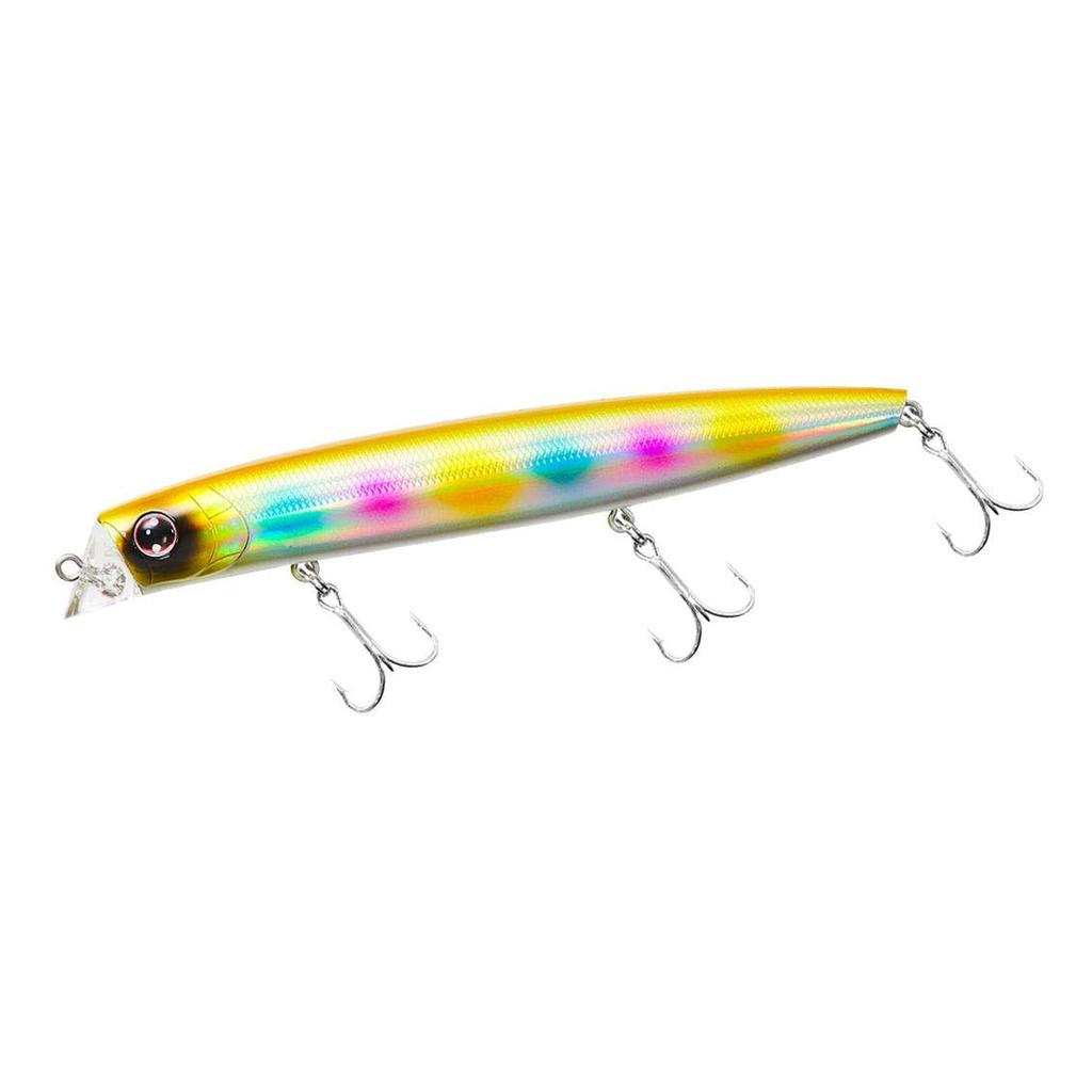 Daiwa Seabass Minnow Morethan Cross Counter 125F Laser Gold Rainbow Lure