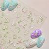 Tomoni Embossed Japanese Nail Stickers for Kids - Lily of the Valley Nail Art Accessories