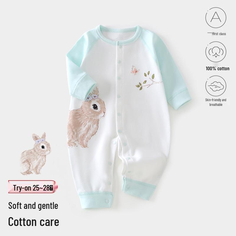 Tagless Pure Cotton Baby Bodysuit Jumpsuit for Newborns - All Seasons