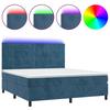 VidaXL Sommier à Lattes de Lit avec Matelas et LED, Lit Rembourré, Lit Double, Lit Adulte de Chambre à Coucher Intérieur, 3136141