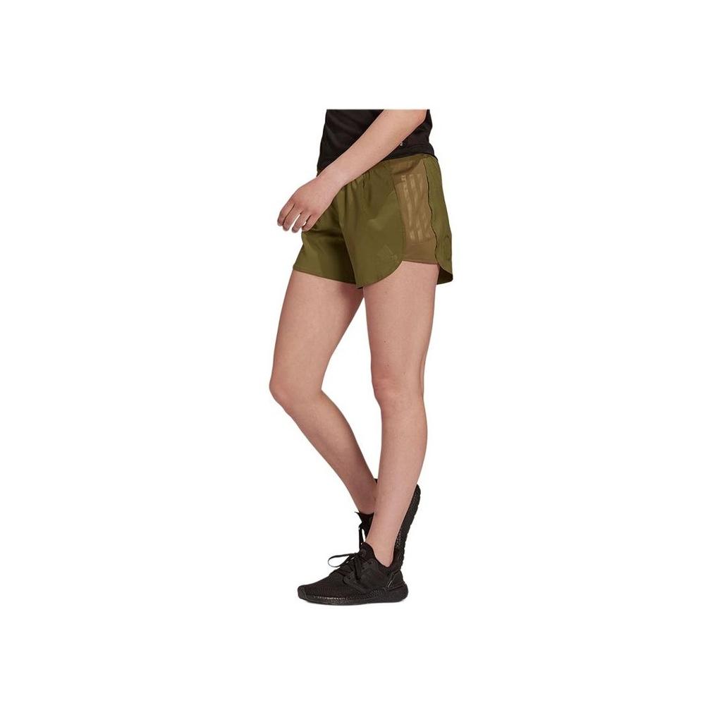 Adidas Womens Running Sports Series Comfortable Breathable Sweat-Wicking Casual Shorts Women Shorts Green GT3047