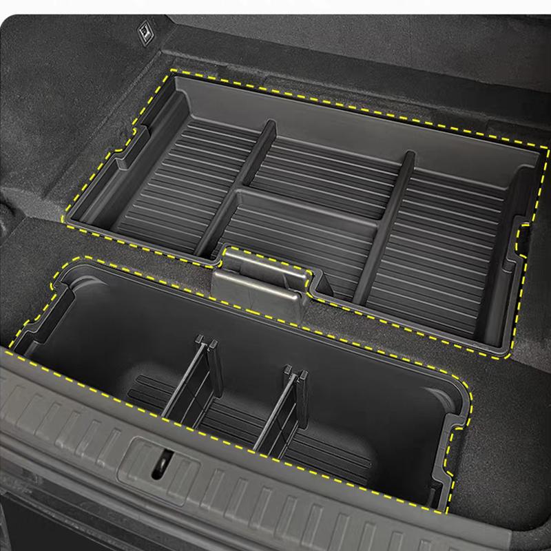 For Zeekr 7X Car Trunk Lower Storage Box Waterproof Trunk Storage Organizer Box Multifunctional Interior Modification Accessorie