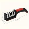 1PC multi-functional four-stage professional tool sharpener, made of tungsten steel, ABS and ceramic whetstone, is a must-have for households.