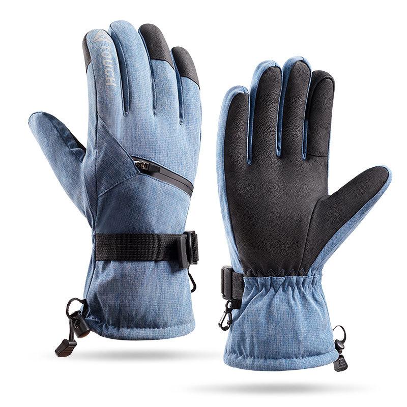 Mănuși de schi calde pentru bărbați și femei, rezistente la vânt, pentru echitație, drumeții, schi, skateboard, snowboard, mănuși pentru snowmobil, mănuși cu ecran tactil.