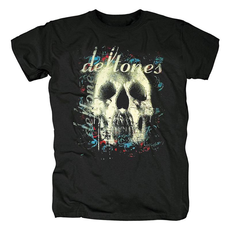 Deftones Baumwoll Band T-Shirt für Herren & Damen